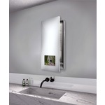 Seamless Left Recessed Medicine Cabinet with TV