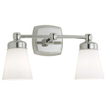 Soft Square Bath Bar 2-Light