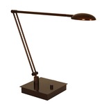 Vital Bendable Arm LED Table Lamp W / Square Base