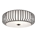 Caged Glass Ceiling Flush Mount