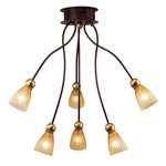Rose Tulipe 6 Light Chandelier