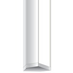 Audrey Vanity with 1 inch Rectangle Canopy