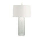 White Linen Table Lamp