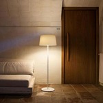 Warm Aluminum Shade Floor Lamp