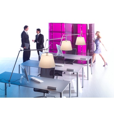 Tolomeo Mega Parchment Desk Task Lamp by Arte
