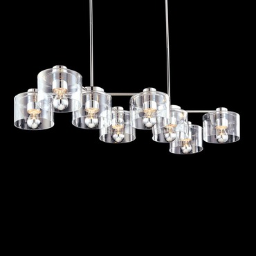 Transparence Rectangle Cluster Pendant