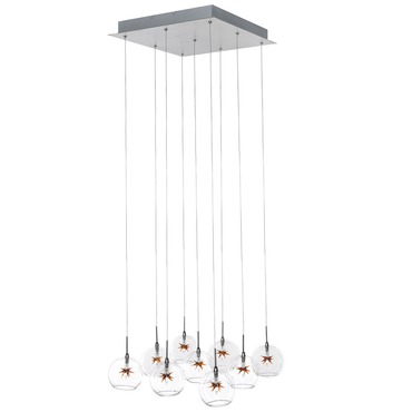 Starburst 9 Light Suspension Starburst 9 Light Suspension