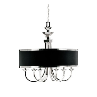Tuxedo 6 Light Single Shade Chandelier Tuxedo 6 Light Single Shade Chandelier