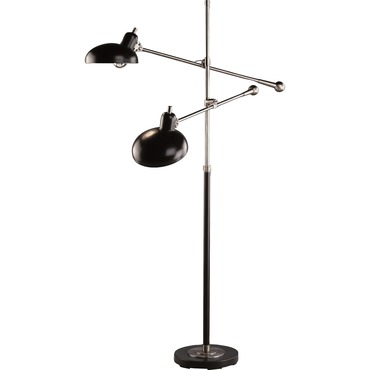 Bruno Adjustable Double Arm Pharmacy Floor Lamp Bruno Adjustable Double Arm Pharmacy Floor Lamp