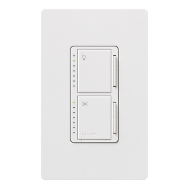 Maestro Dual Dimmer With Fan/ Light Control Single Pole