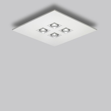 Polifemo 4 Light Square Ceiling Flush Mount Polifemo 4 Light Square Ceiling Flush Mount