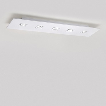 Polifemo 5 Light Rectangular Ceiling Flush Mount Polifemo 5 Light Rectangular Ceiling Flush Mount