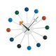Twister Wall Clock - Aluminum / Multicolor Twister Wall Clock - Aluminum / Multicolor