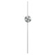 Enertia Wall Clock - Brushed Aluminum / 
