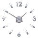 Compass Wall Clock - Chrome / 
