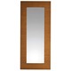 Monika Large Rectangle Mirror -  / Tan Walnut