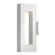 Atlantis Exterior Wall Sconce - Satin White / Etched Glass