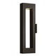 Atlantis Exterior Wall Sconce - Satin Black / Etched Glass