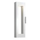 Atlantis Exterior Wall Sconce - Satin White / Etched Glass
