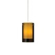 Freejack Mini Echo Pendant - Satin Nickel / Havana Brown