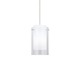 Freejack Mini Echo Pendant - Satin Nickel / Clear