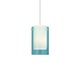 Freejack Mini Echo Pendant - Satin Nickel / Aquamarine