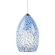 Freejack Firebird Pendant - Satin Nickel / Bluebird