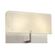 Staffa Wall Sconce - Satin Nickel / Natural Linen Staffa Wall Sconce - Satin Nickel / Natural Linen