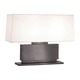 Plinth Low Table Lamp - Black Brass / Off White