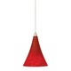 Freejack Mini Melrose Pendant - Satin Nickel / Ferrari Red Freejack Mini Melrose Pendant - Satin Nickel / Ferrari Red