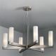 Elf 15 Chandelier - Satin Nickel / Opal