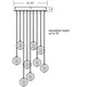 Bubble Ball 9 Light Suspension - /