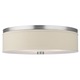 Embarcadero Ceiling Flush Mount - Satin Nickel / Vanilla