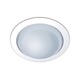 Ctr51912 5 Inch Convex Glass Shower Trim - White / White Ctr51912 5 Inch Convex Glass Shower Trim - White / White