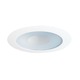 12 Series 4 Inch Lensed Shower Trim - White / White 12 Series 4 Inch Lensed Shower Trim - White / White