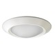 4401 Series 4 Inch Beveled Dome Shower Trim - White / White