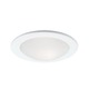 R3-410 3 Inch Drop Glass Shower Trim - White / Frosted