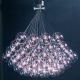 Starburst 37 Light Suspension  - Satin Nickel / Clear/Violet