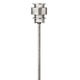 Saturn Exterior Path Light - Satin Nickel / White Saturn Exterior Path Light - Satin Nickel / White