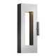 Atlantis Exterior Wall Sconce - Titanium / Clear