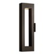 Atlantis Exterior Wall Sconce - Bronze / Clear