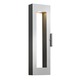 Atlantis Exterior Wall Sconce - Titanium / Clear