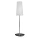 M-9063 Table Lamp - Brushed Nickel / White