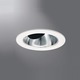 E3AASR 3.5 Inch  Adjustable Lensed Shower Trim - White / Clear