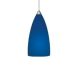 Monopoint Terra Pendant - Satin Nickel / Blue Monopoint Terra Pendant - Satin Nickel / Blue