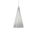 Rail Taos Pendant - Satin Nickel / White Frit