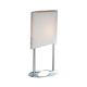 Ports 1 Light Square Table Lamp - Satin Nickel / White Ports 1 Light Square Table Lamp - Satin Nickel / White