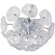 Cassini Ceiling Flush Mount - Chrome / Clear Murano