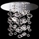 Ether S90 Suspension W / LED Spotlight - Polished Steel / Clear