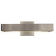 Alpha 16 Wall Sconce - Satin Nickel / White Alpha 16 Wall Sconce - Satin Nickel / White